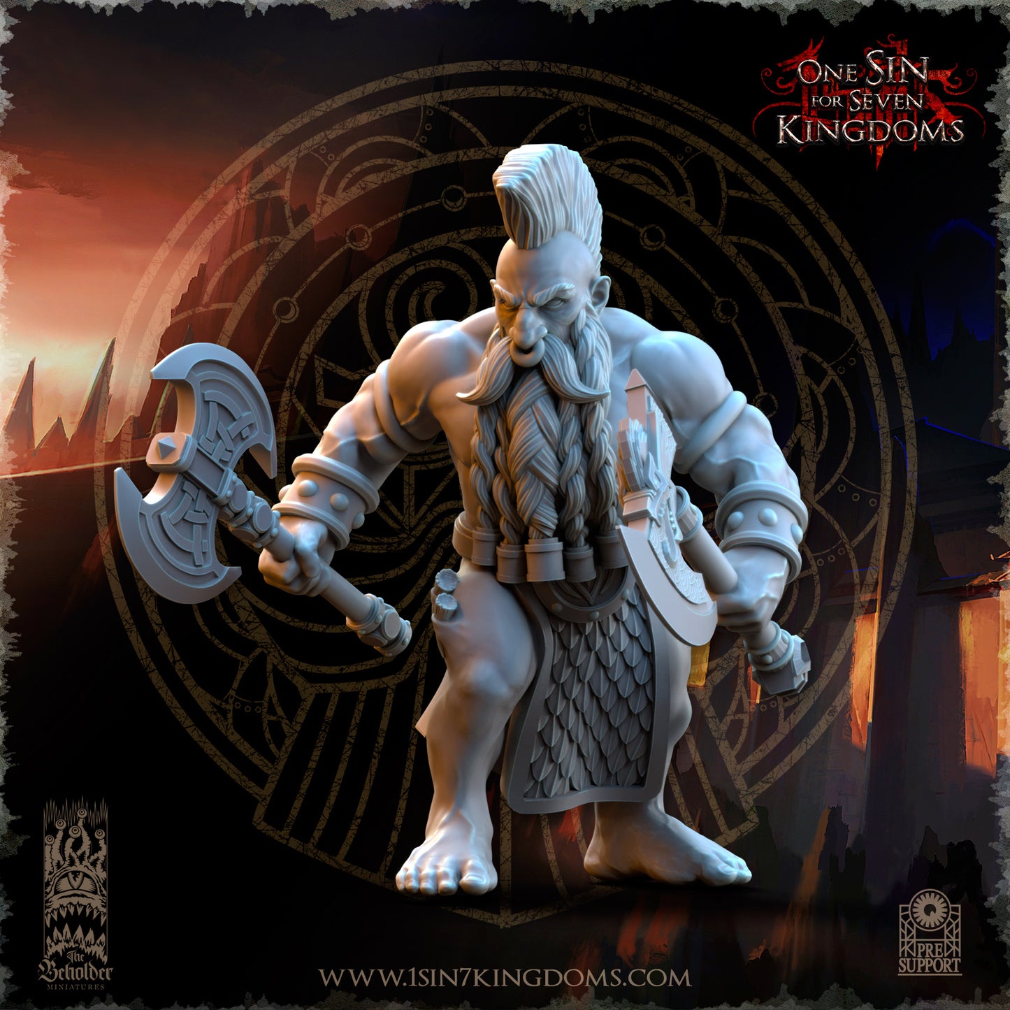DK - Ingénieurs de guerre - BR – ROYAUME DES NAINS - Fantasy – The Beholder Miniatures 25-05 Nouveau