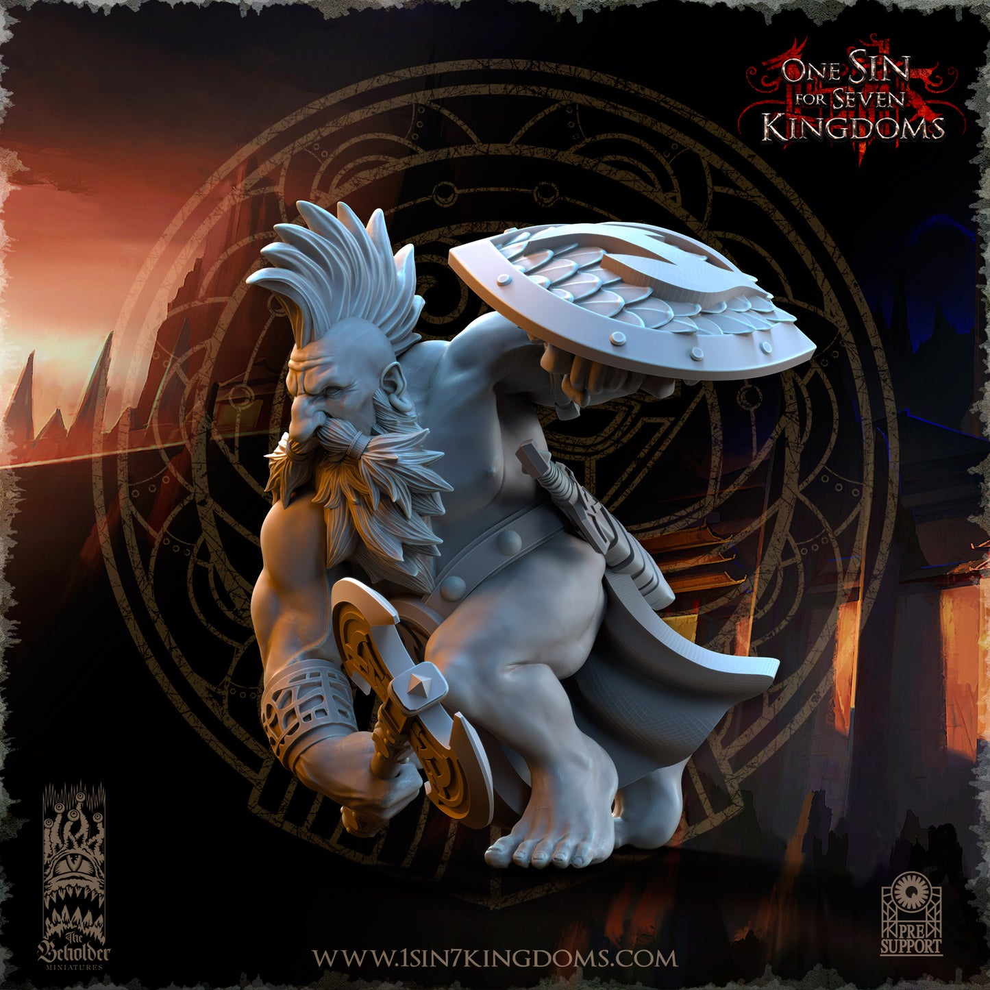 DK - Ingénieurs de guerre - BR – ROYAUME DES NAINS - Fantasy – The Beholder Miniatures 25-05 Nouveau