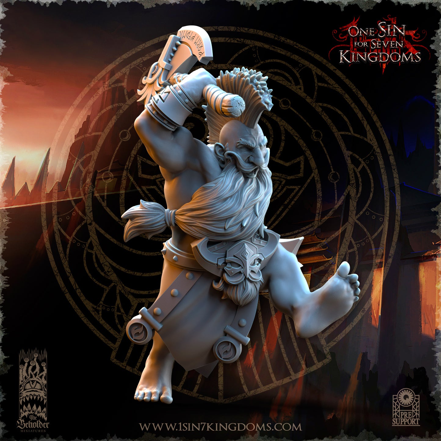 DK - Ingénieurs de guerre - BR – ROYAUME DES NAINS - Fantasy – The Beholder Miniatures 25-05 Nouveau