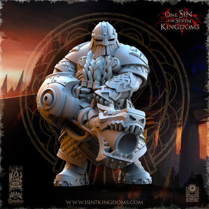 DK - Ironheads - Groupe de commandement - BR – ROYAUME DES NAINS - Fantasy – The Beholder Miniatures 25-05 Nouveau