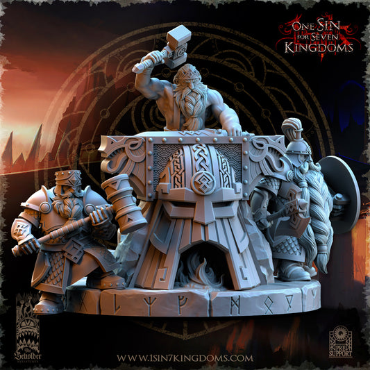 DK - Ingénieurs de guerre - BR – ROYAUME DES NAINS - Fantasy – The Beholder Miniatures 25-05 Nouveau