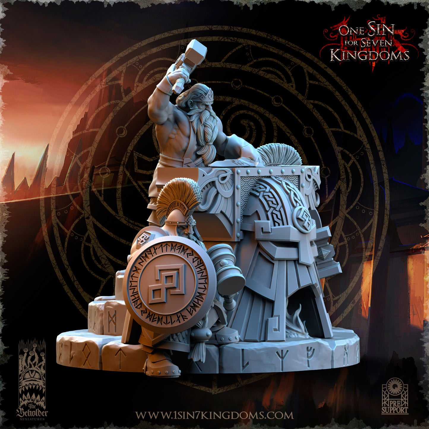 DK - Ingénieurs de guerre - BR – ROYAUME DES NAINS - Fantasy – The Beholder Miniatures 25-05 Nouveau