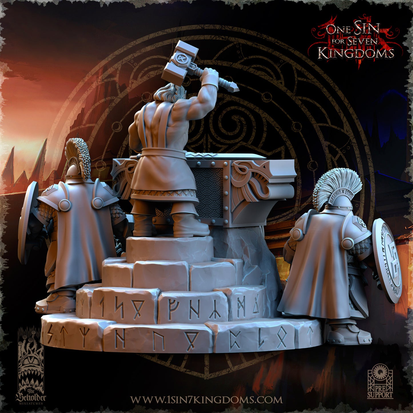 DK - Ingénieurs de guerre - BR – ROYAUME DES NAINS - Fantasy – The Beholder Miniatures 25-05 Nouveau