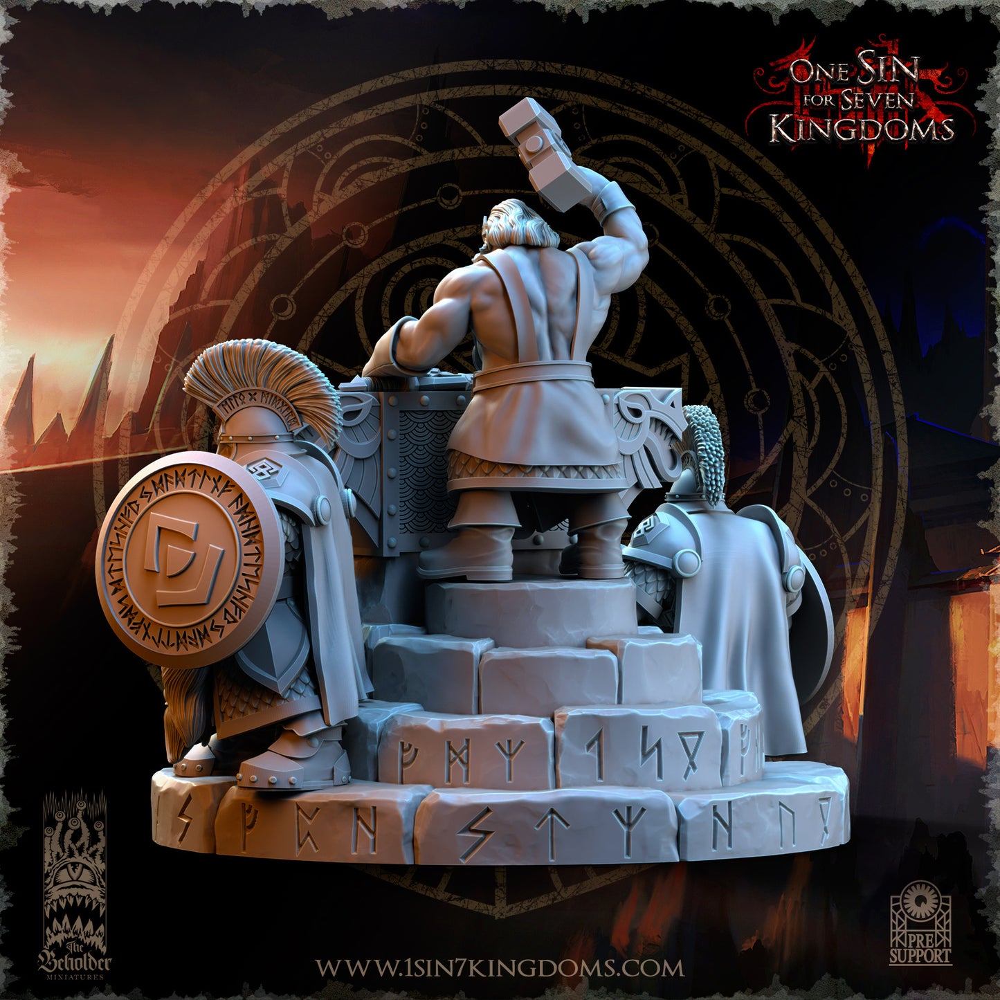 DK - Ingénieurs de guerre - BR – ROYAUME DES NAINS - Fantasy – The Beholder Miniatures 25-05 Nouveau