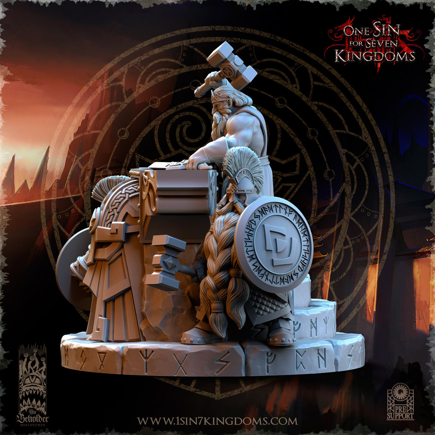 DK - Ingénieurs de guerre - BR – ROYAUME DES NAINS - Fantasy – The Beholder Miniatures 25-05 Nouveau