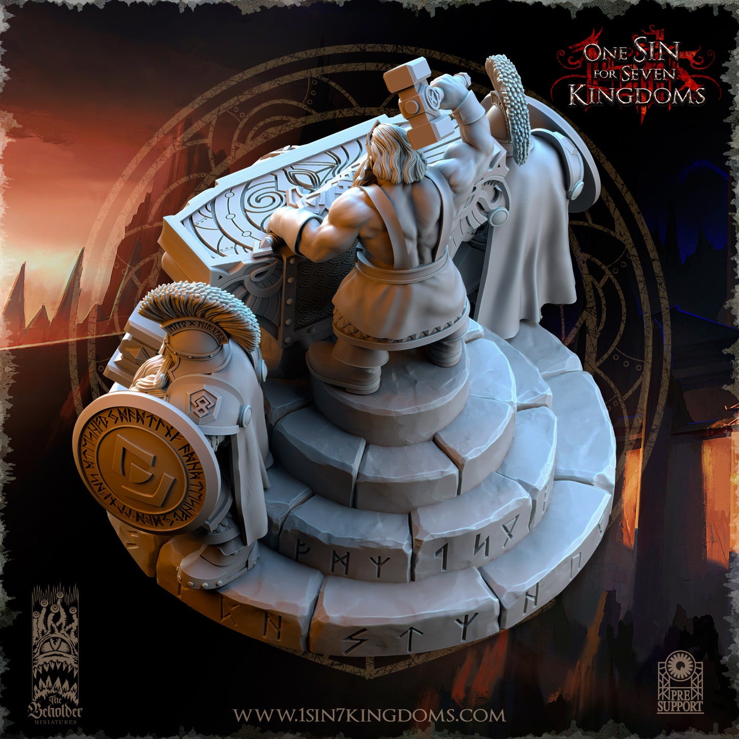 DK - Ingénieurs de guerre - BR – ROYAUME DES NAINS - Fantasy – The Beholder Miniatures 25-05 Nouveau