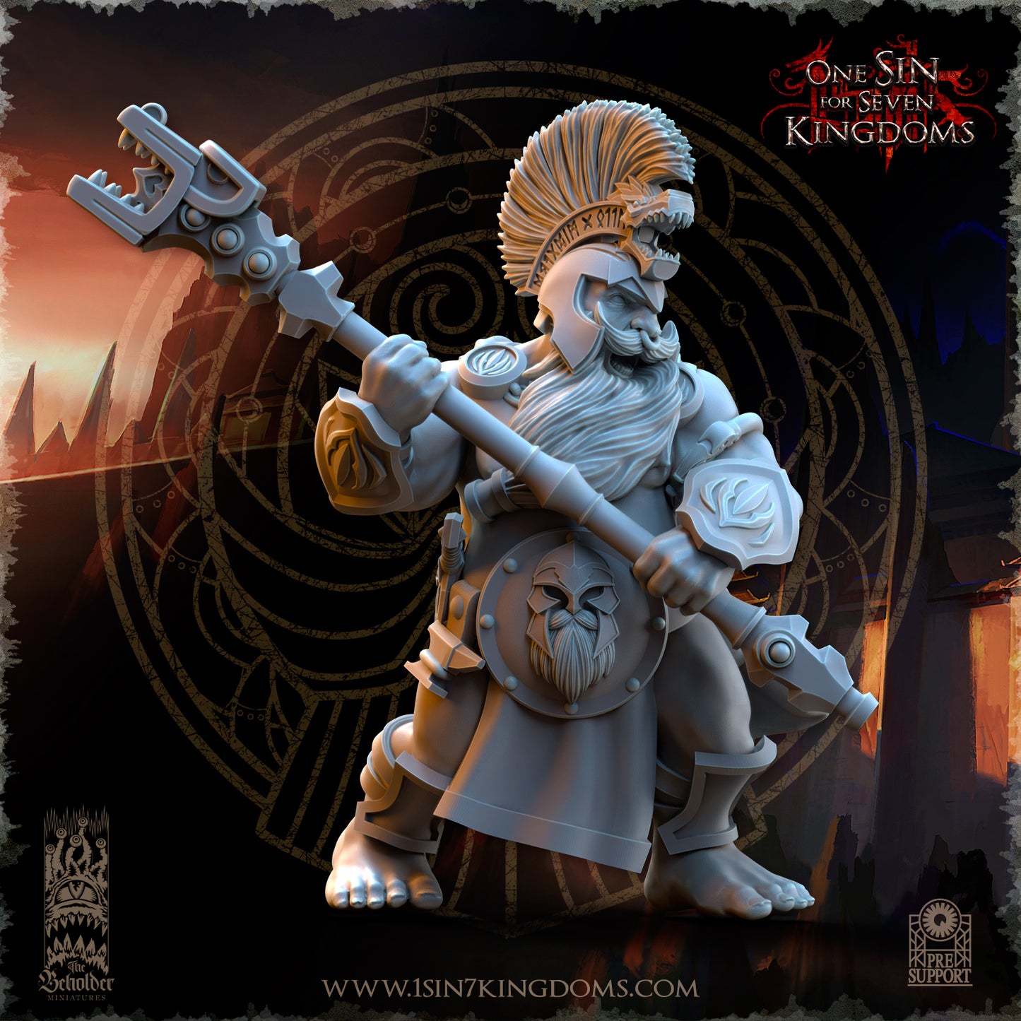 DK - Ingénieurs de guerre - BR – ROYAUME DES NAINS - Fantasy – The Beholder Miniatures 25-05 Nouveau