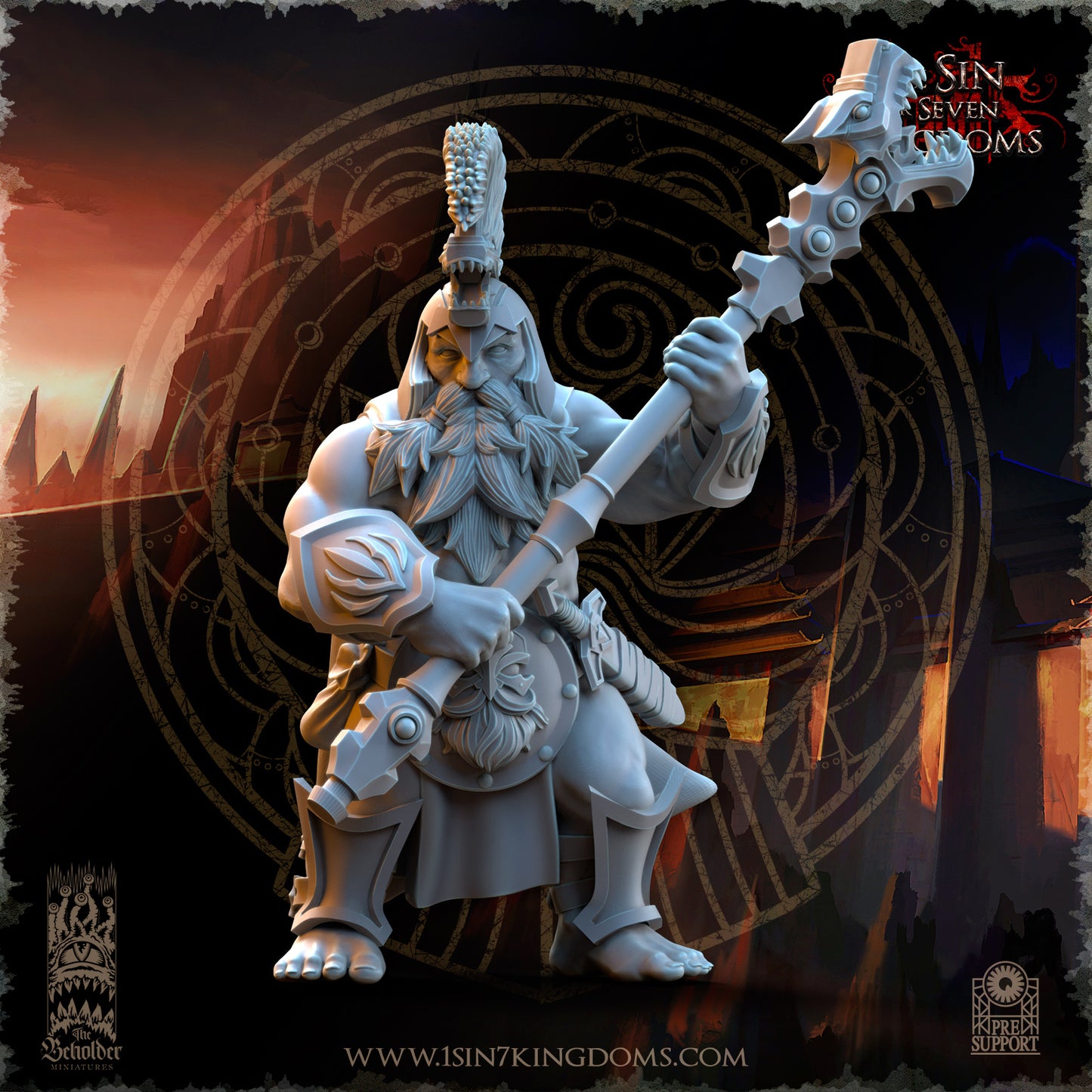 DK - Ingénieurs de guerre - BR – ROYAUME DES NAINS - Fantasy – The Beholder Miniatures 25-05 Nouveau