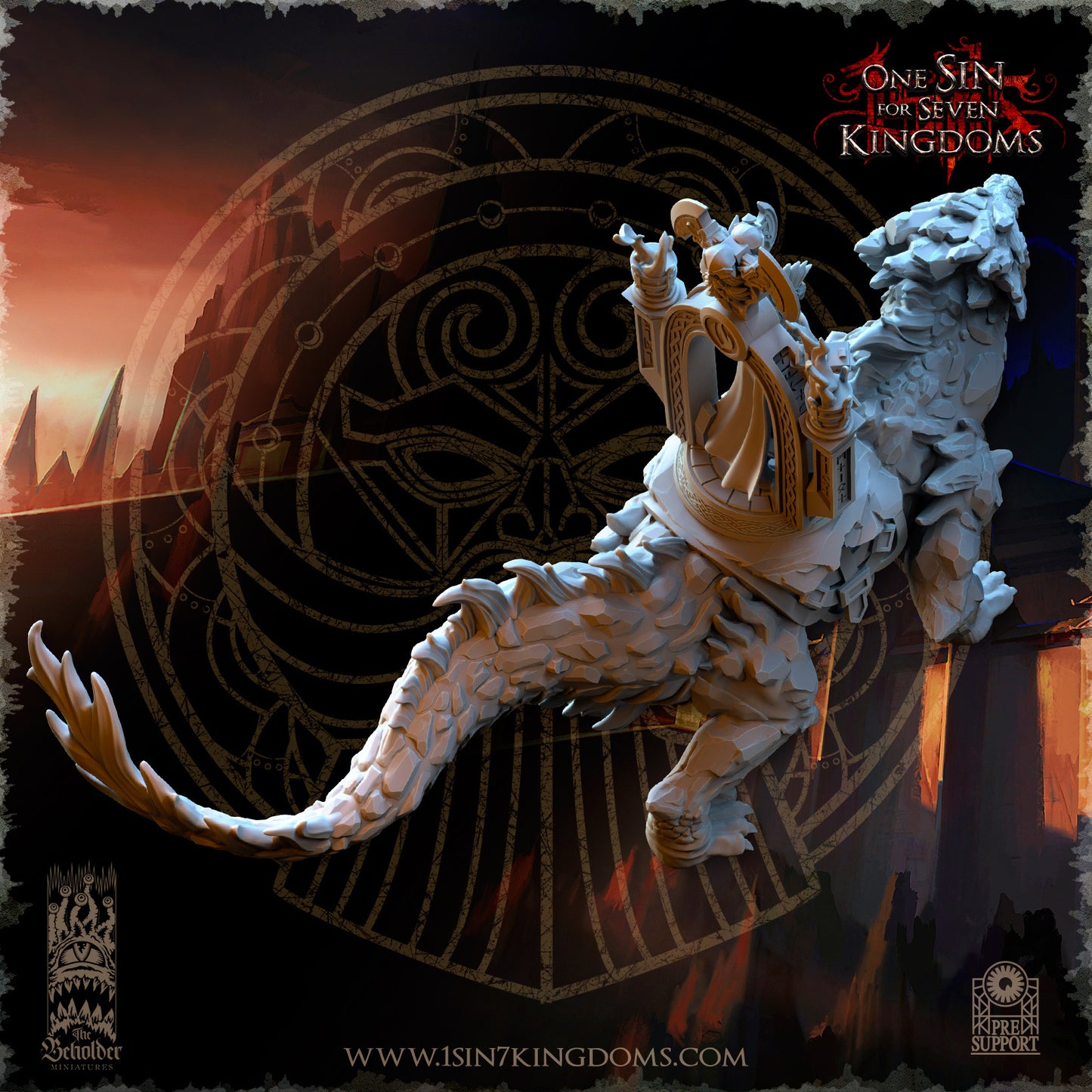 DK - Volcanic Beast - MULTI – DWARVEN KINGDOM - Fantasy – The Beholder Miniatures - 25-10 Novità