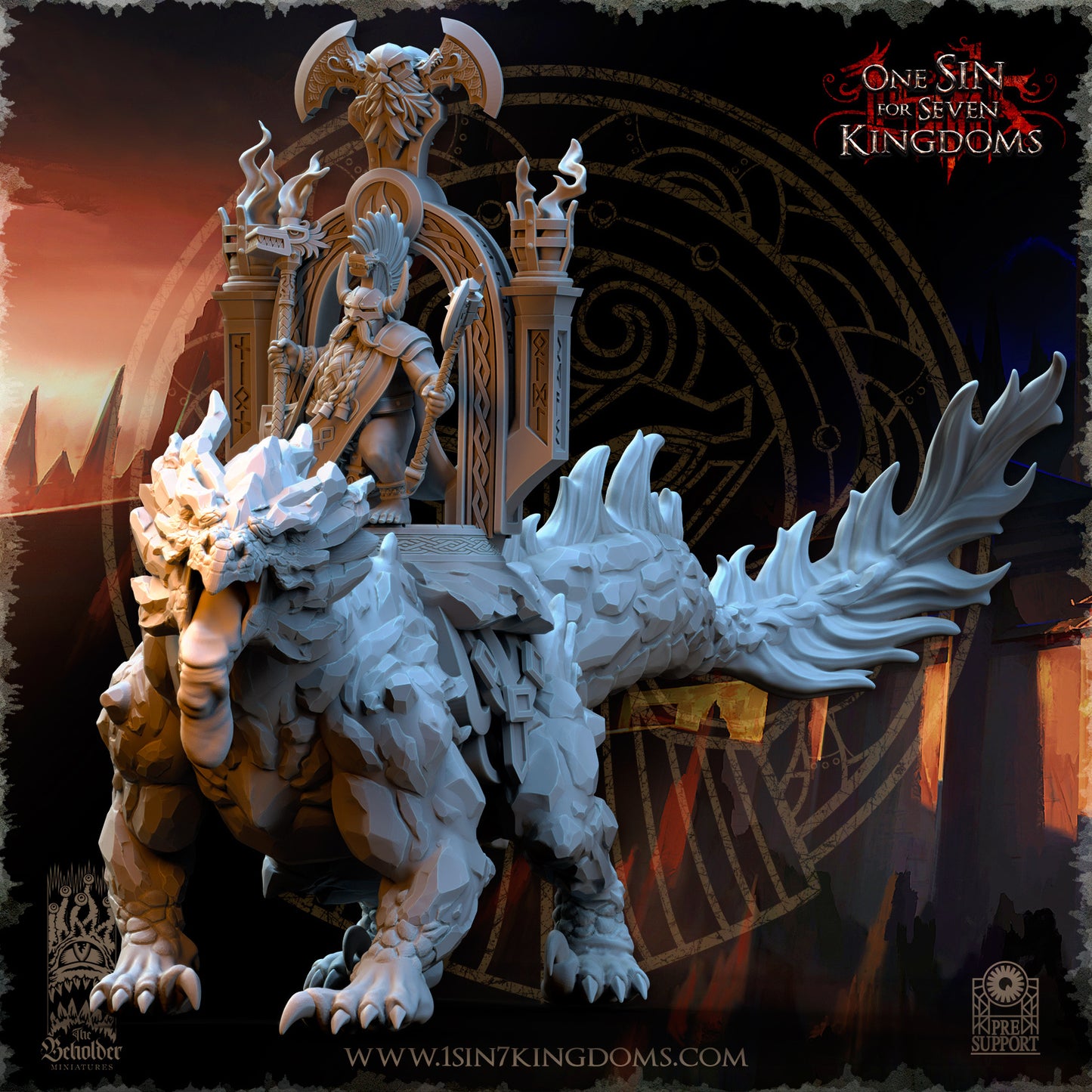 DK - Volcanic Beast - MULTI – DWARVEN KINGDOM - Fantasy – The Beholder Miniatures - 25-10 Novità