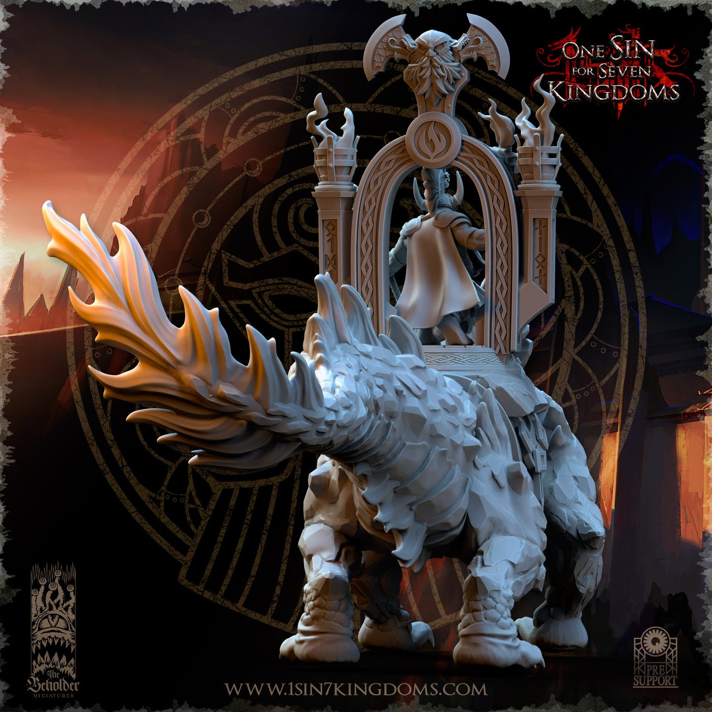 DK - Volcanic Beast - MULTI – DWARVEN KINGDOM - Fantasy – The Beholder Miniatures - 25-10 Novità