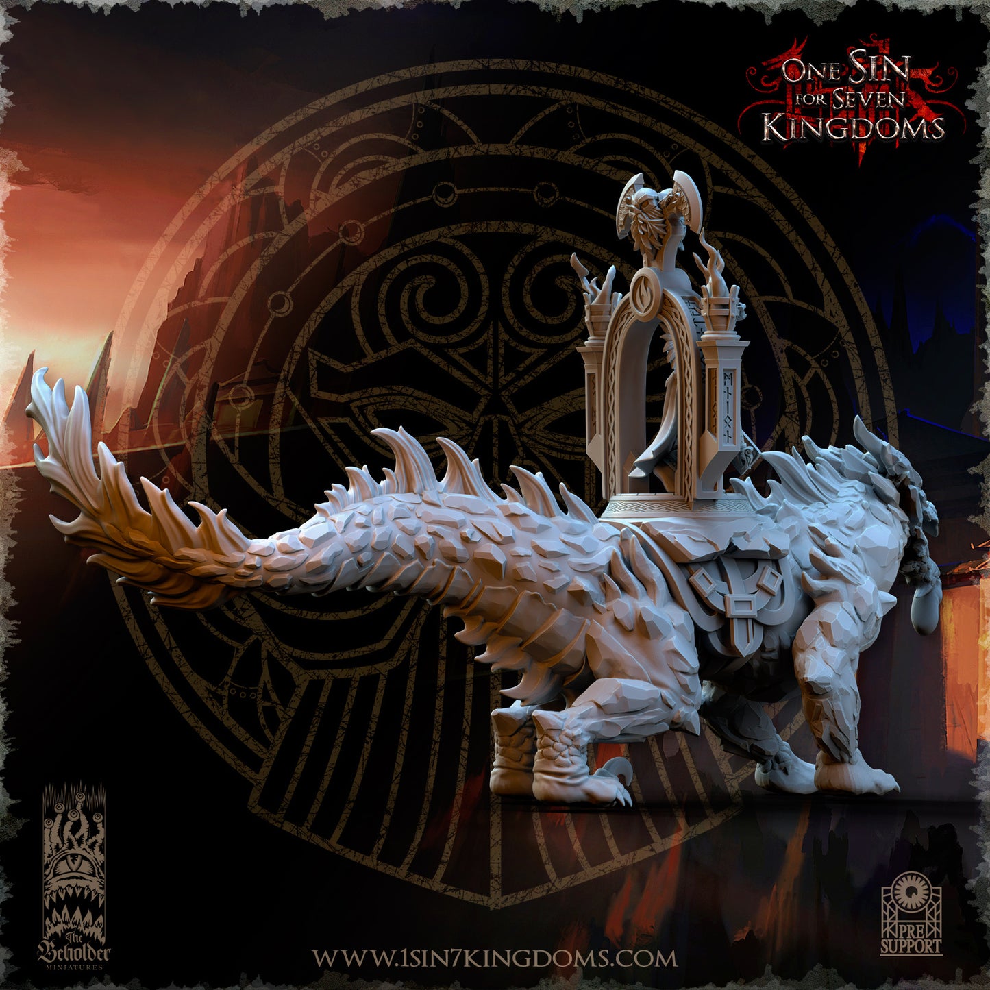 DK - Volcanic Beast - MULTI – DWARVEN KINGDOM - Fantasy – The Beholder Miniatures - 25-10 Novità