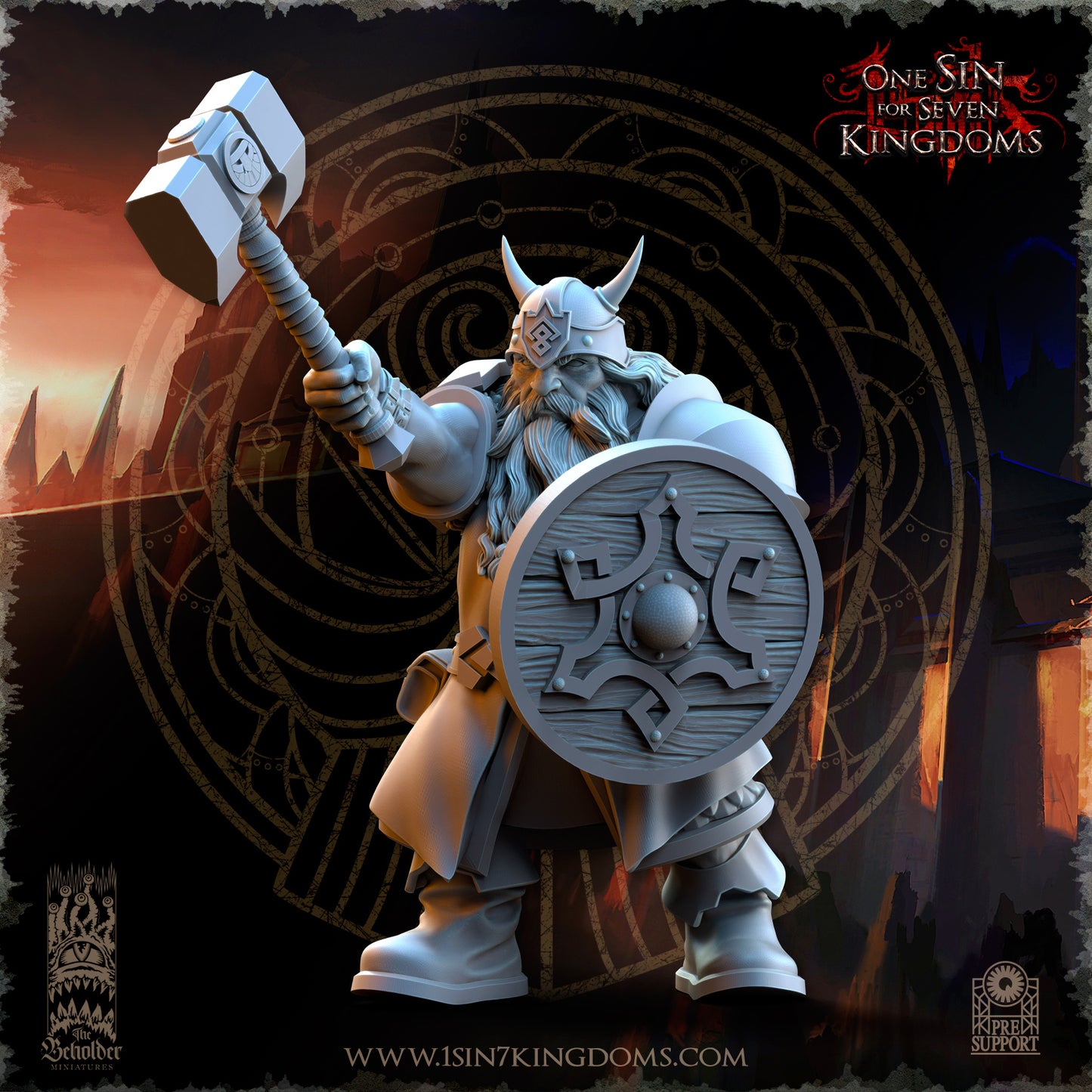 DK - Ingénieurs de guerre - BR – ROYAUME DES NAINS - Fantasy – The Beholder Miniatures 25-05 Nouveau