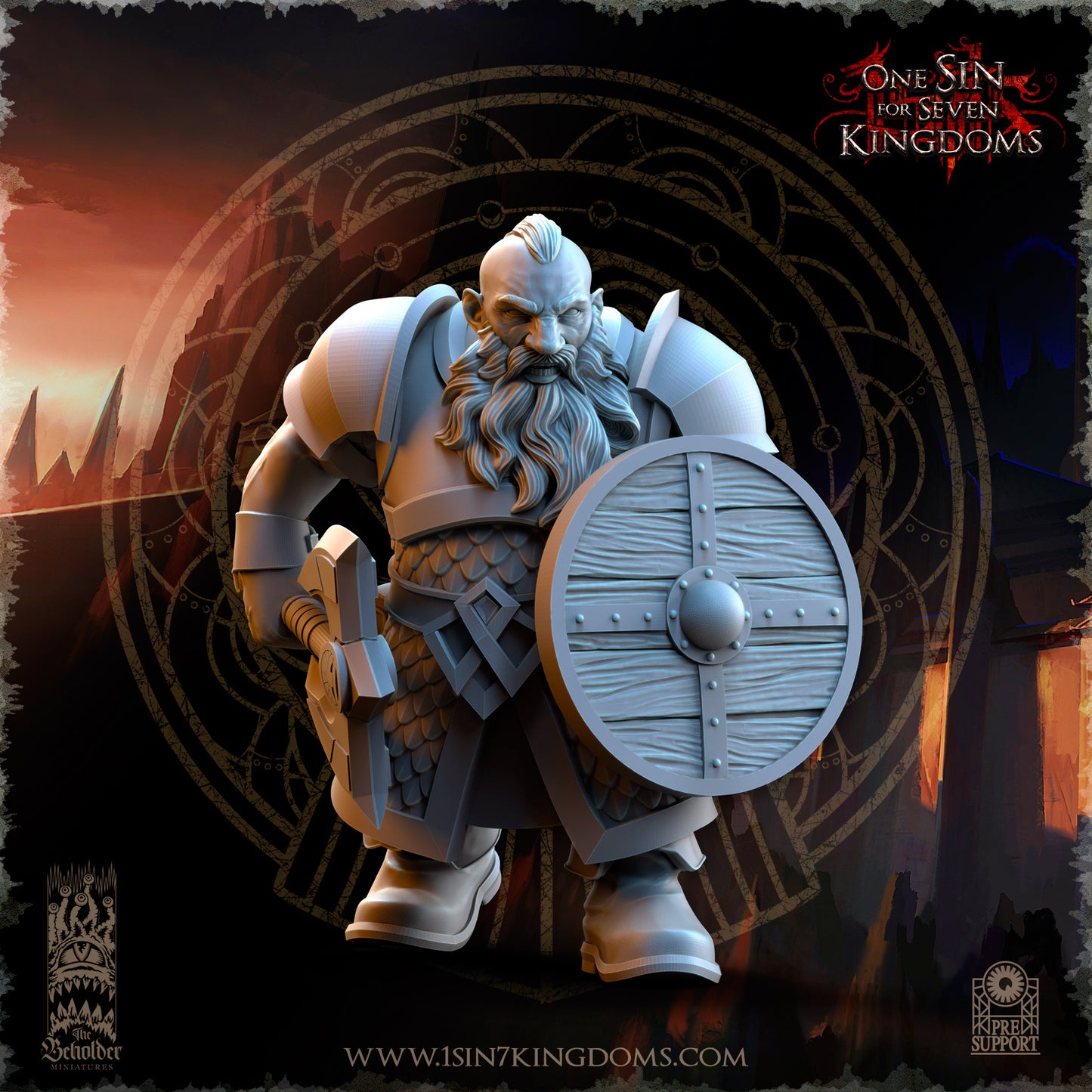 DK - Ingénieurs de guerre - BR – ROYAUME DES NAINS - Fantasy – The Beholder Miniatures 25-05 Nouveau