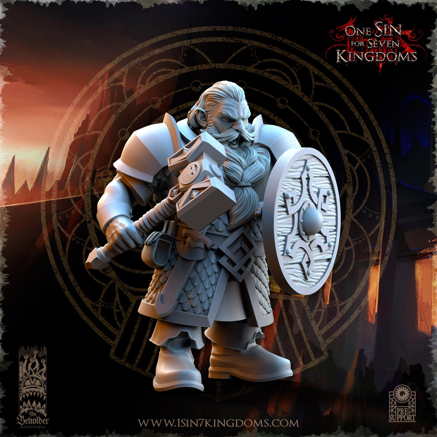 DK - Ingénieurs de guerre - BR – ROYAUME DES NAINS - Fantasy – The Beholder Miniatures 25-05 Nouveau