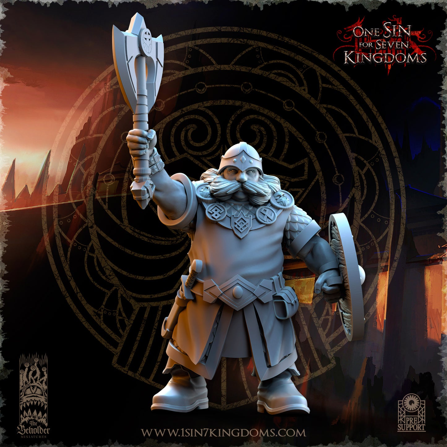 DK - Ingénieurs de guerre - BR – ROYAUME DES NAINS - Fantasy – The Beholder Miniatures 25-05 Nouveau