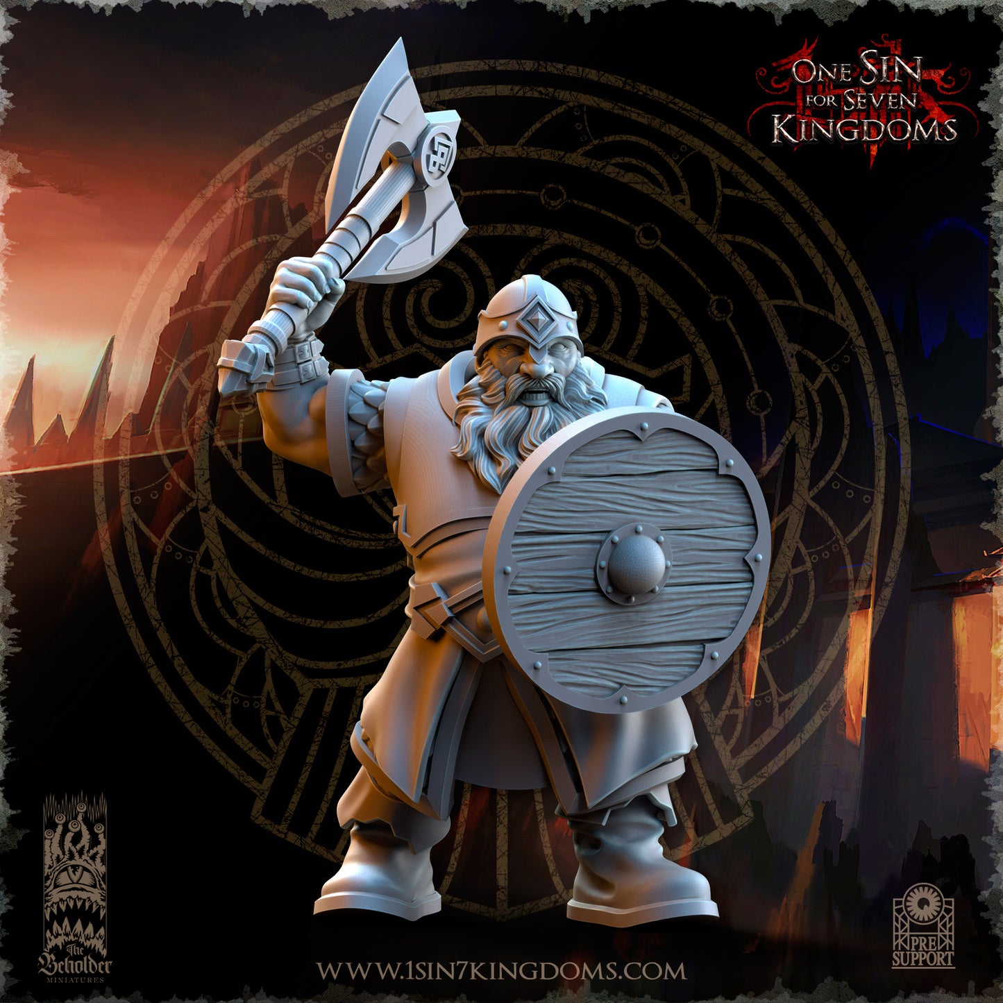 DK - Ingénieurs de guerre - BR – ROYAUME DES NAINS - Fantasy – The Beholder Miniatures 25-05 Nouveau