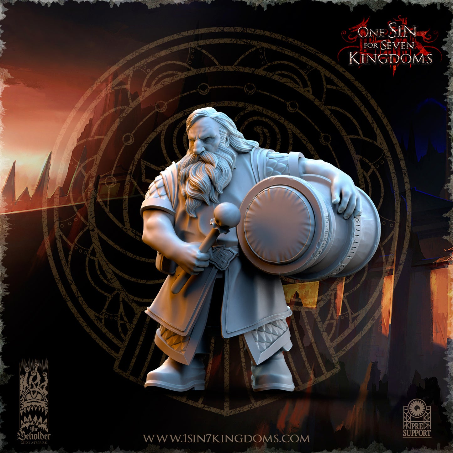 DK - Ingénieurs de guerre - BR – ROYAUME DES NAINS - Fantasy – The Beholder Miniatures 25-05 Nouveau