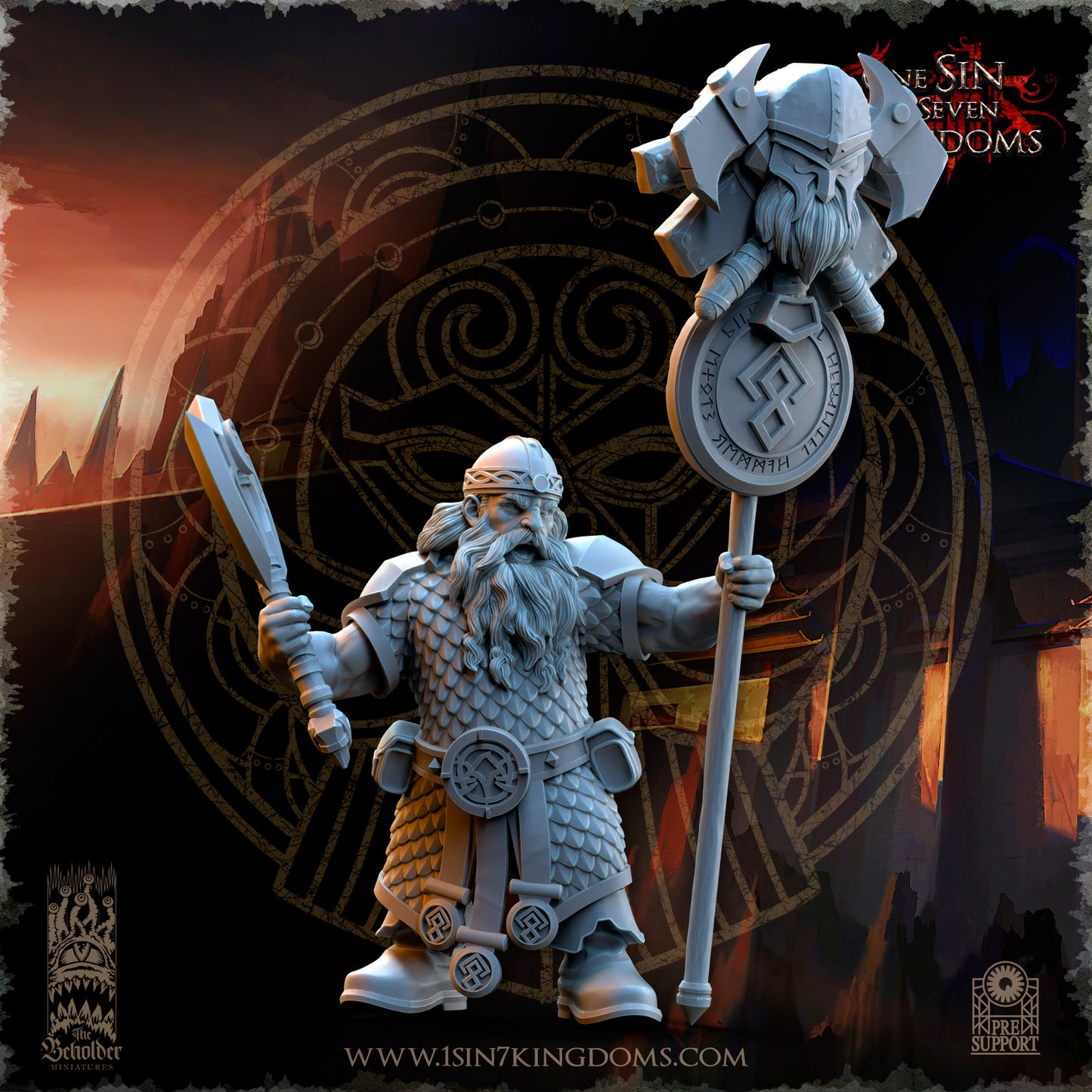 DK - Ingénieurs de guerre - BR – ROYAUME DES NAINS - Fantasy – The Beholder Miniatures 25-05 Nouveau