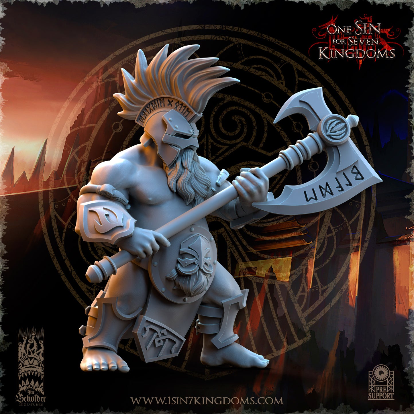 DK - Ingénieurs de guerre - BR – ROYAUME DES NAINS - Fantasy – The Beholder Miniatures 25-05 Nouveau