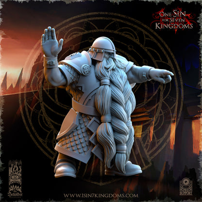 DK - Catapult + Crew - BR/MULTI – DWARVEN KINGDOM - Fantasy – The Beholder Miniatures 25-04