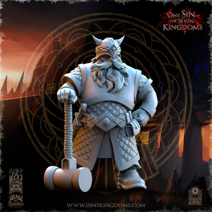 DK - Catapult + Crew - BR/MULTI – DWARVEN KINGDOM - Fantasy – The Beholder Miniatures 25-04