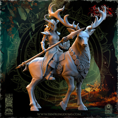 EE - Deepwood Maidens with flame - BR - EVERGREEN ELVES - The Beholder Miniatures 25-09 Novità