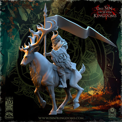 EE - Deepwood Raiders Command Group - BR - EVERGREEN ELVES - The Beholder Miniatures 25-10 Novità