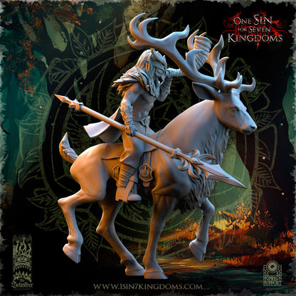 EE - Deepwood Raiders Command Group - BR - EVERGREEN ELVES - The Beholder Miniatures 25-10 Novità
