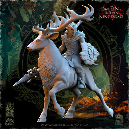 EE - Ohru Tree Shepherd - MULTI – ELFES À FEUILLES PERSISTANTES - Fantasy – The Beholder Miniatures 25-04
