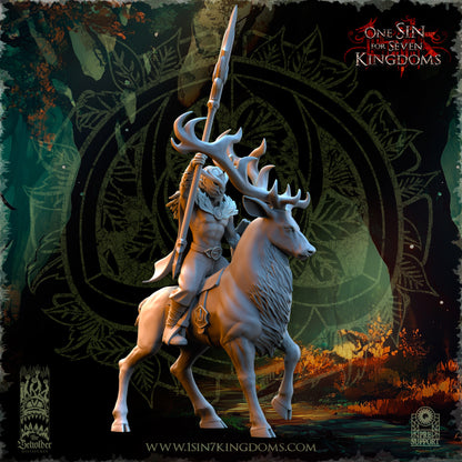 EE - Ohru Tree Shepherd - MULTI – ELFES À FEUILLES PERSISTANTES - Fantasy – The Beholder Miniatures 25-04