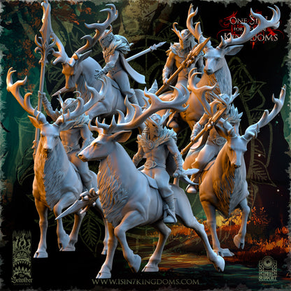 EE - Ohru Tree Shepherd - MULTI – ELFES À FEUILLES PERSISTANTES - Fantasy – The Beholder Miniatures 25-04
