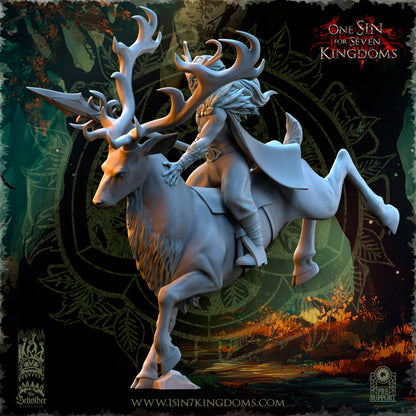 EE - Ohru Tree Shepherd - MULTI – ELFES À FEUILLES PERSISTANTES - Fantasy – The Beholder Miniatures 25-04