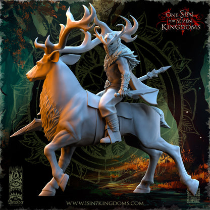 EE - Ohru Tree Shepherd - MULTI – ELFES À FEUILLES PERSISTANTES - Fantasy – The Beholder Miniatures 25-04
