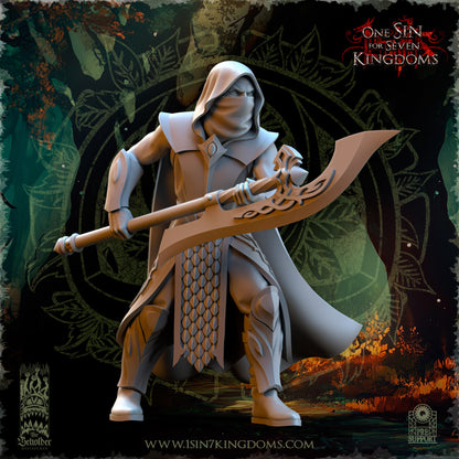 EE - Ohru Tree Shepherd - MULTI – ELFES À FEUILLES PERSISTANTES - Fantasy – The Beholder Miniatures 25-04
