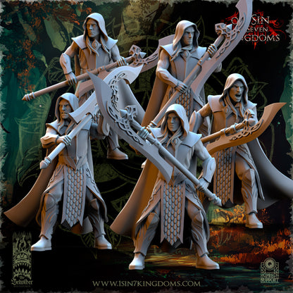 EE - Ohru Tree Shepherd - MULTI – ELFES À FEUILLES PERSISTANTES - Fantasy – The Beholder Miniatures 25-04