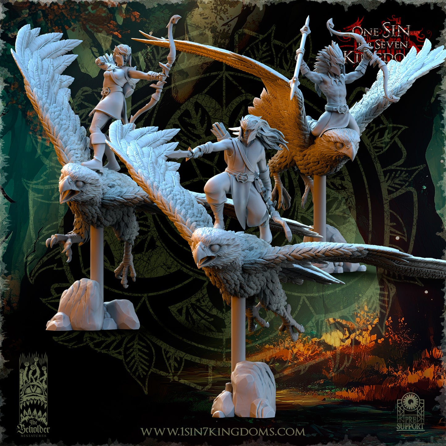 EE - Hawk Hunters - BR - EVERGREEN ELVES - The Beholder Miniatures 25-09 Novità
