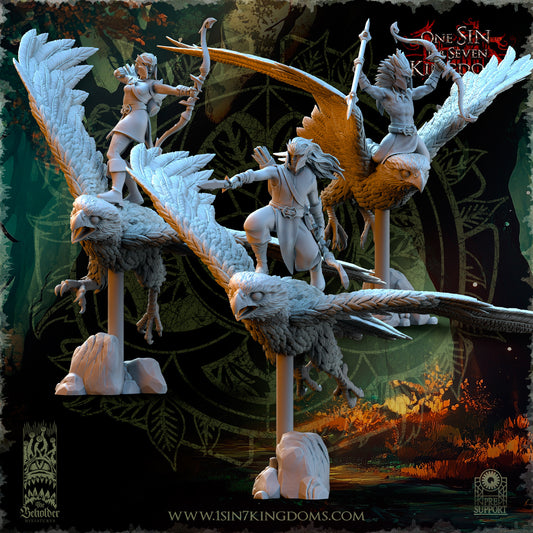 EE - Hawk Hunters - BR - EVERGREEN ELVES - The Beholder Miniatures 25-09 Novità