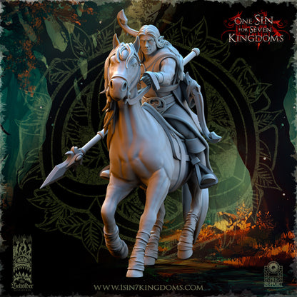 EE - Ohru Tree Shepherd - MULTI – ELFES À FEUILLES PERSISTANTES - Fantasy – The Beholder Miniatures 25-04
