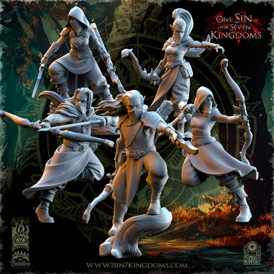 EE - Shadowstalkers - BR – EVERGREEN ELVES - Fantasy – The Beholder Miniatures 25-05 New