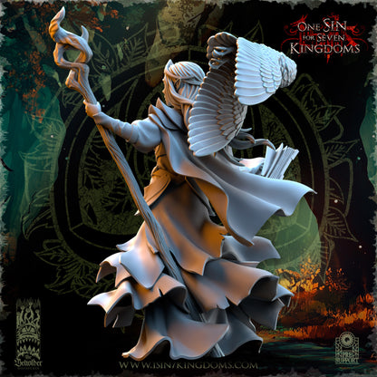 EE - Nuara Whisoper of the Trees - BR - EVERGREEN ELVES - The Beholder Miniatures 25-04