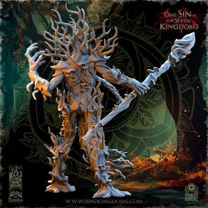 EE - Ohru Tree Shepherd - MULTI – EVERGREEN ELVES - Fantasy – The Beholder Miniatures 25-04