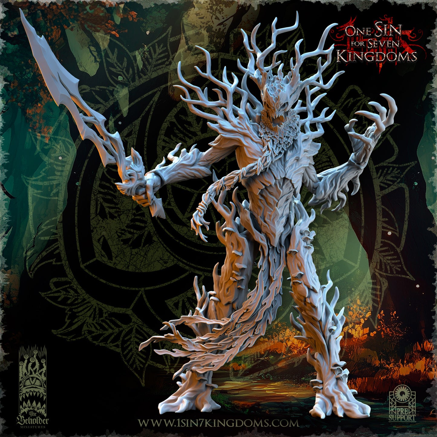 EE - Ohru Tree Shepherd - MULTI – EVERGREEN ELVES - Fantasy – The Beholder Miniatures 25-04