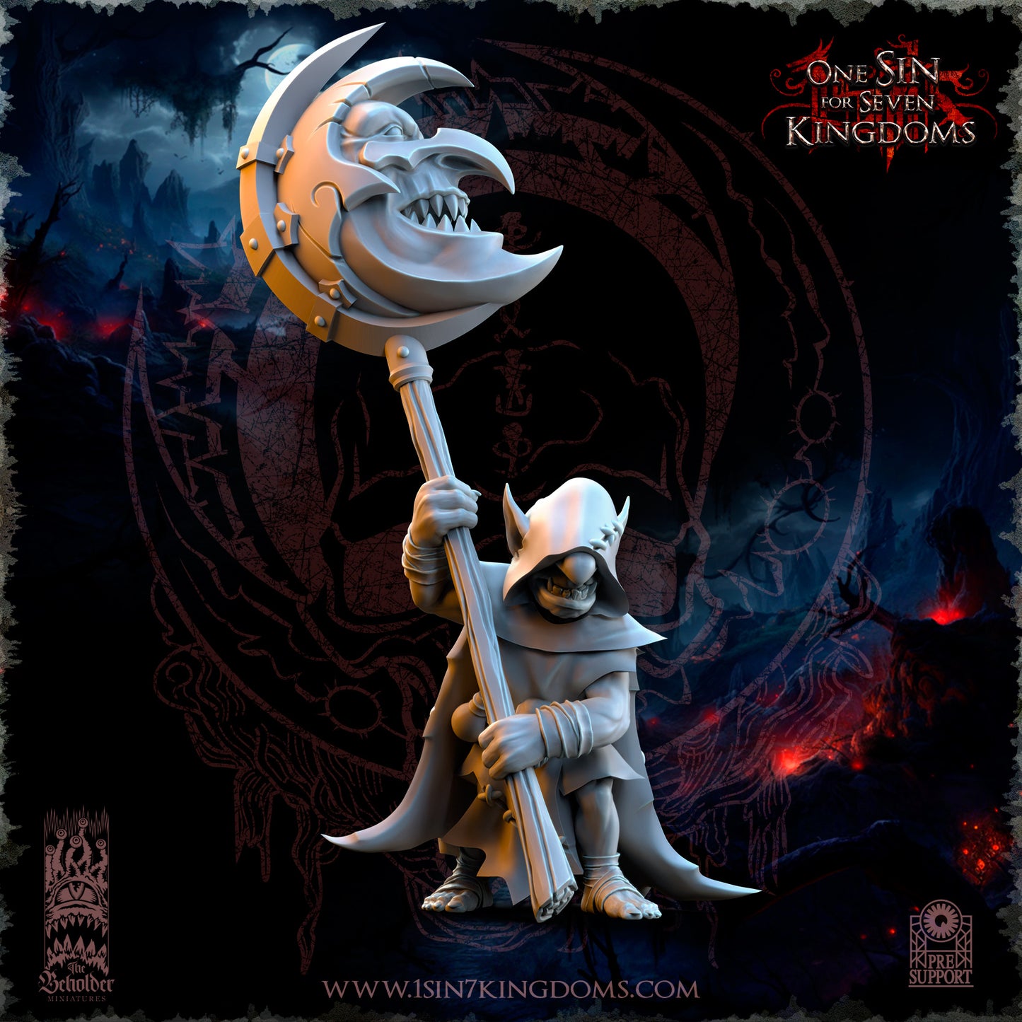 EE - Ohru Tree Shepherd - MULTI – ELFES À FEUILLES PERSISTANTES - Fantasy – The Beholder Miniatures 25-04