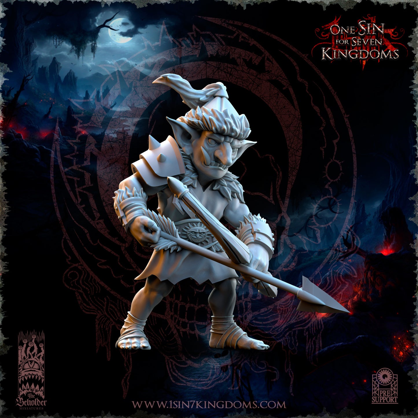 EE - Ohru Tree Shepherd - MULTI – ELFES À FEUILLES PERSISTANTES - Fantasy – The Beholder Miniatures 25-04