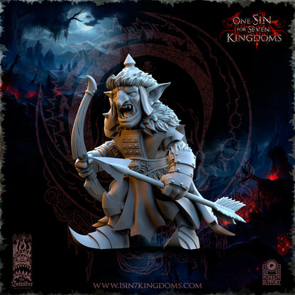 EE - Ohru Tree Shepherd - MULTI – ELFES À FEUILLES PERSISTANTES - Fantasy – The Beholder Miniatures 25-04