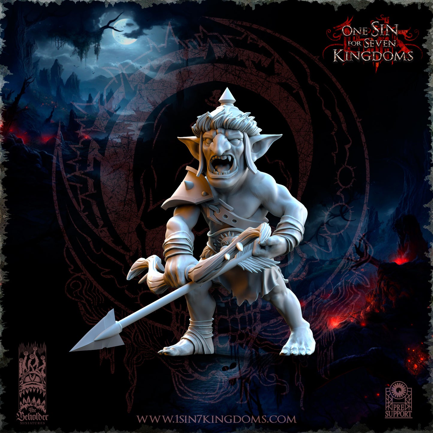 EE - Ohru Tree Shepherd - MULTI – ELFES À FEUILLES PERSISTANTES - Fantasy – The Beholder Miniatures 25-04