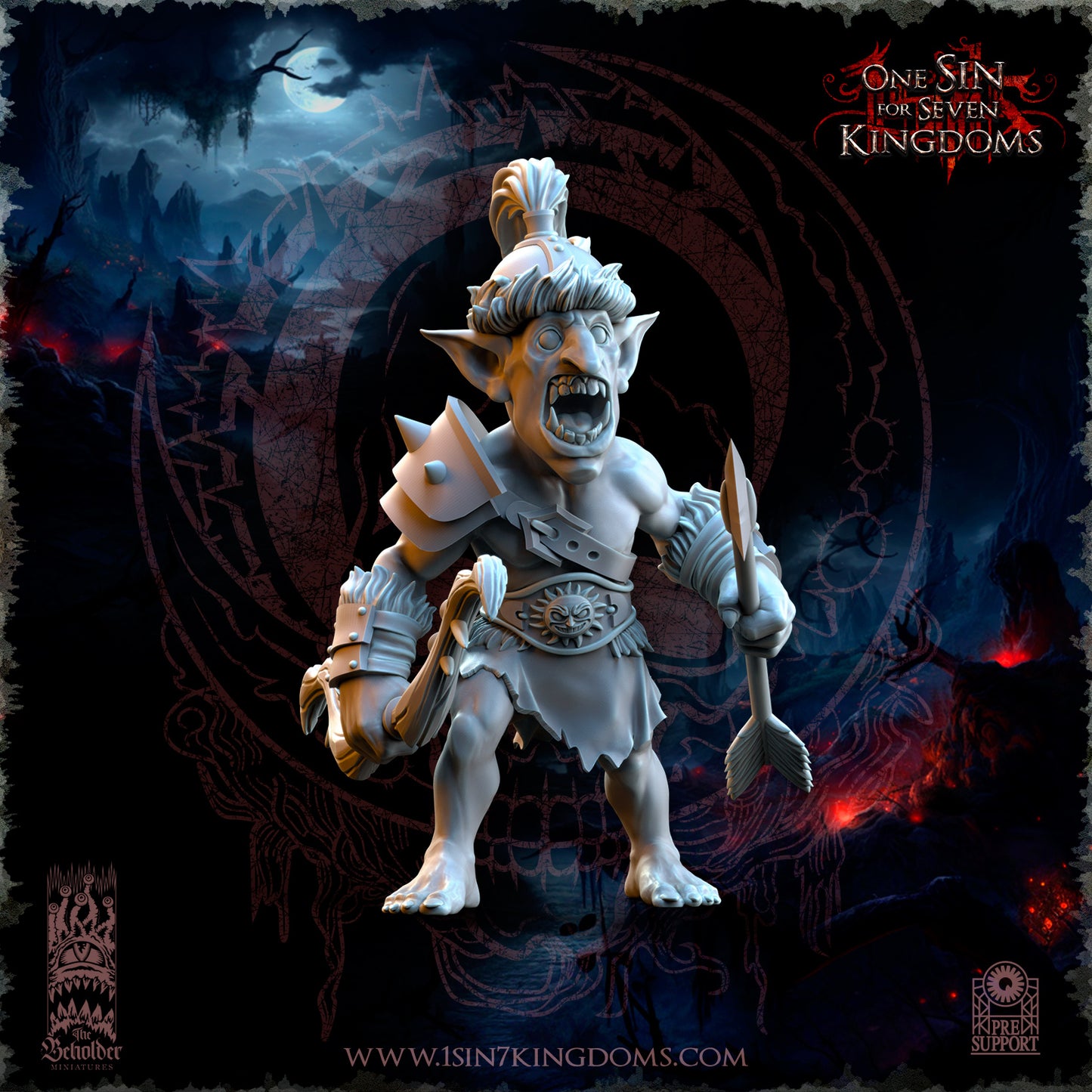 EE - Ohru Tree Shepherd - MULTI – ELFES À FEUILLES PERSISTANTES - Fantasy – The Beholder Miniatures 25-04