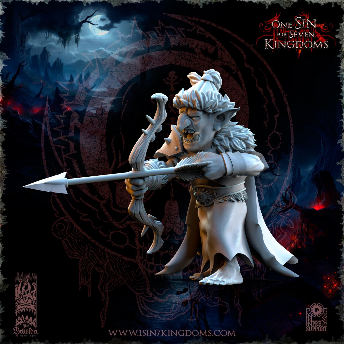 EE - Ohru Tree Shepherd - MULTI – ELFES À FEUILLES PERSISTANTES - Fantasy – The Beholder Miniatures 25-04