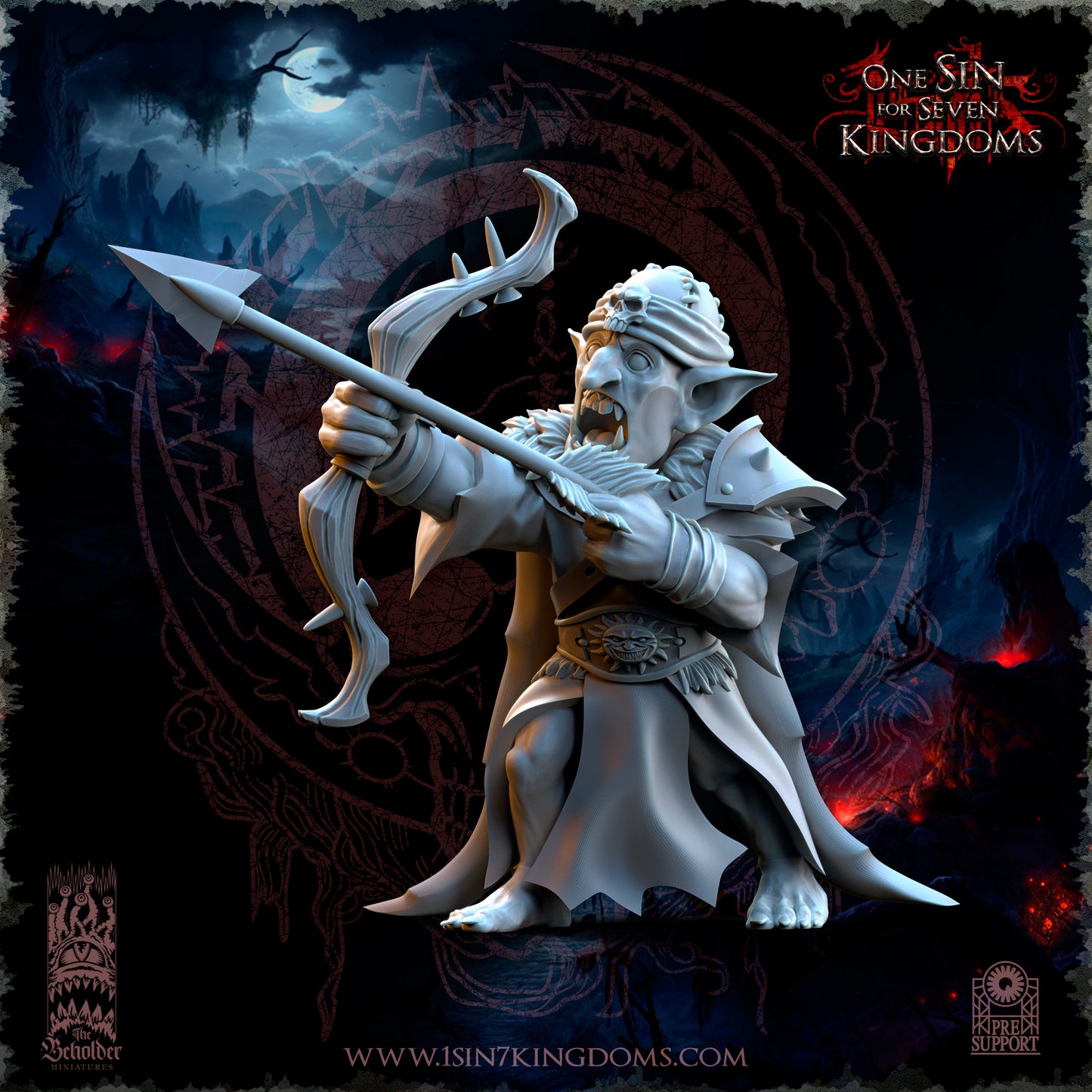 EE - Ohru Tree Shepherd - MULTI – ELFES À FEUILLES PERSISTANTES - Fantasy – The Beholder Miniatures 25-04